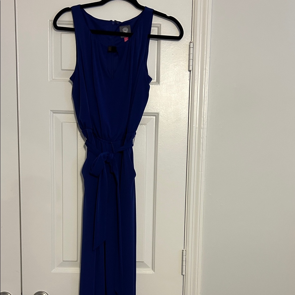 Vince Camuto Royal Blue Sleeveless Jumpsuit